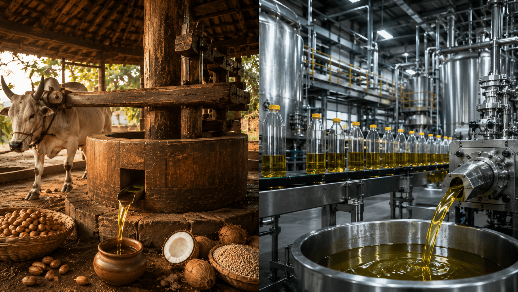 Why Wooden Cold Pressed Oil is Different from Refined Oil: A Complete Comparison