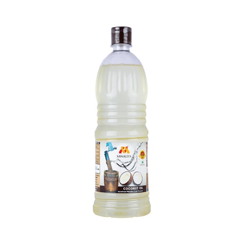 Minaliya wooden Cold Pressed Coconut Oil 500 ml - Minaliya Mara Chekku Wood Pressed Oil